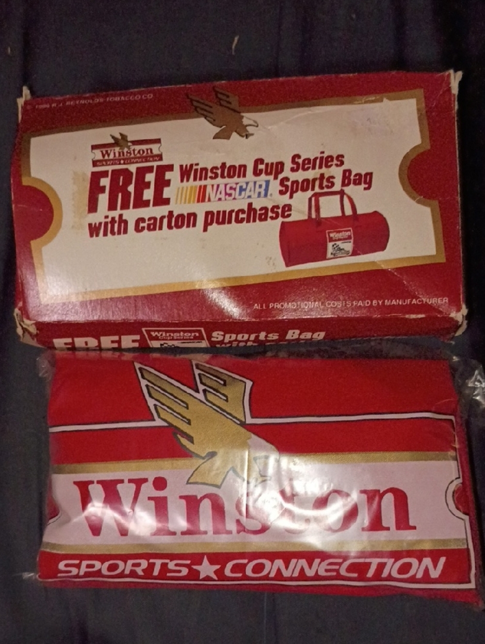 Vintage Winston Cup Sports Bag-Promotional Travel Duffel